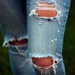 Photo ripped jeans