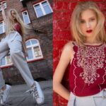 Photo red pants